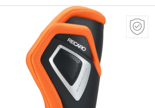 silla coche recaro AXION 1 con sistema trapezoidal para proteccion ante impactos laterales